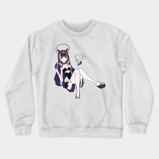 ninomae inanis beauty anime girl Crewneck Sweatshirt